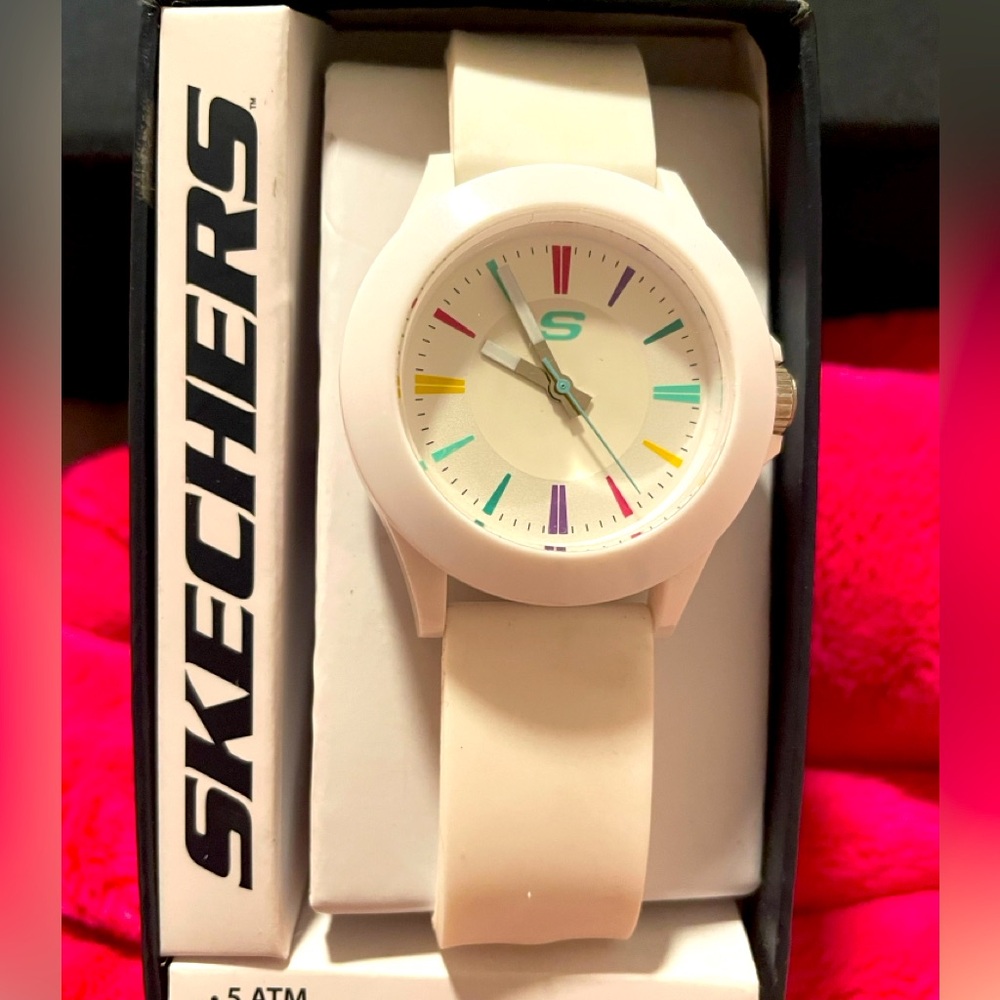 White Skechers Watch